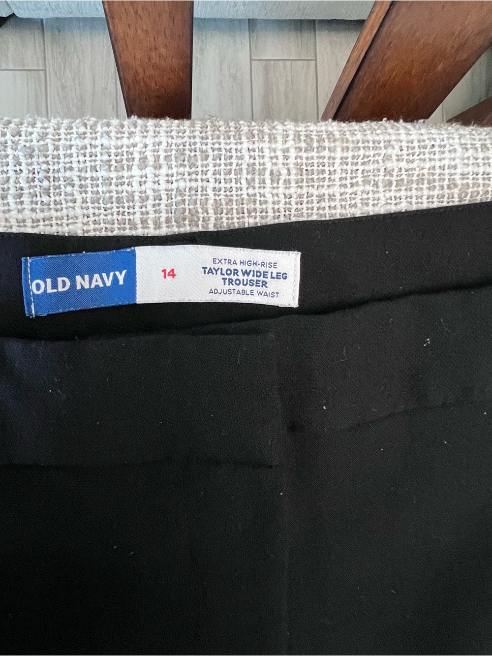 Old Navy Black Taylor Wide-Leg Trousers - Extra High-Rise